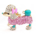 Wholesale rhinestone dog cheap fashion maker custom keychain